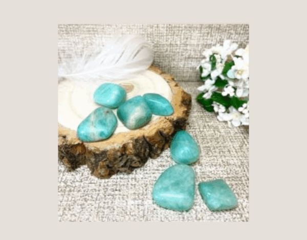 Amazonite tumblestone crystal