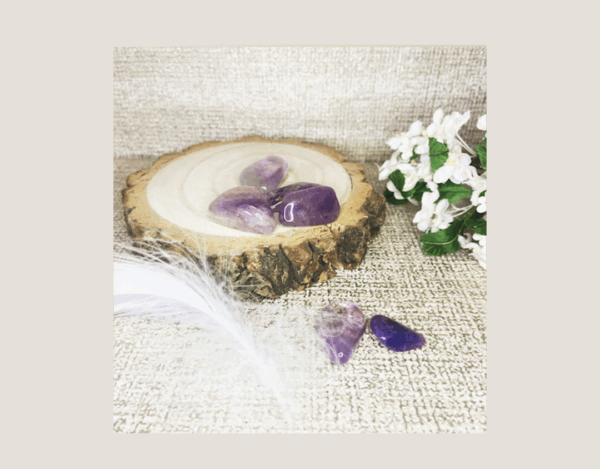 amethyst tumblestone crystal