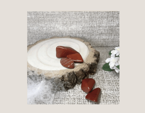 red jasper crystal tumblestone