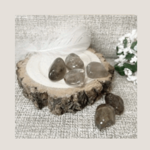 smoky quartz tumblestone