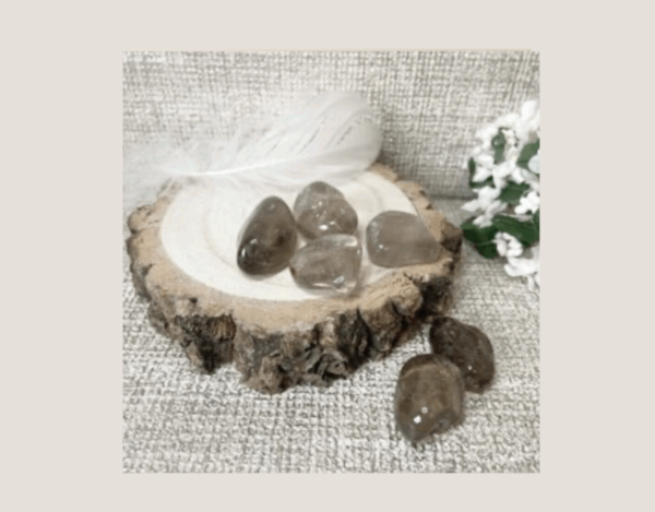 smoky quartz tumblestone