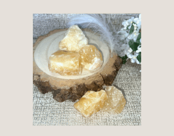 Orange Calcite Raw Chunk